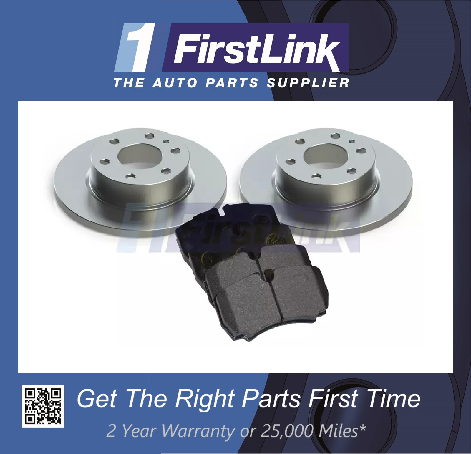 FITS – Iveco Daily MK4/5/6 29L 35S 2009- Rear Brake Discs Pads with ABS Solid