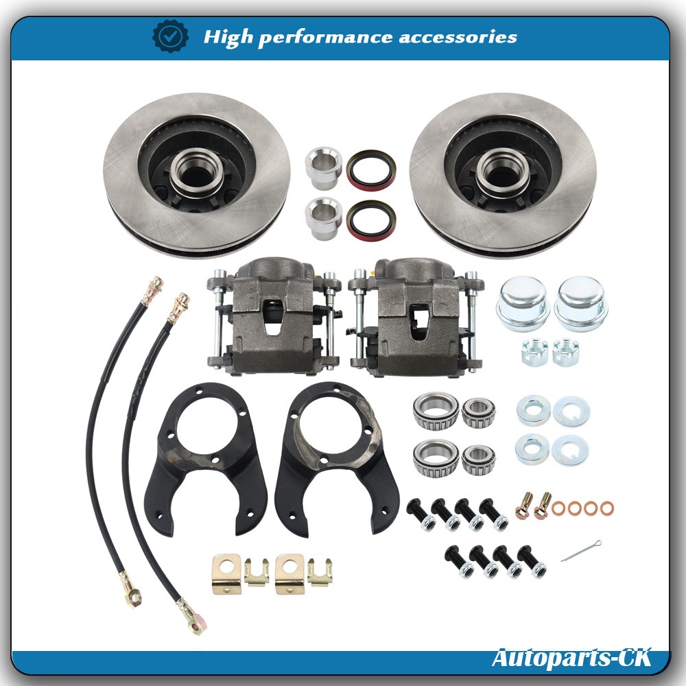 5 on 4-1/2 Metric Caliper Disc Brake Conversion Kit For Ford Sedan Deliver