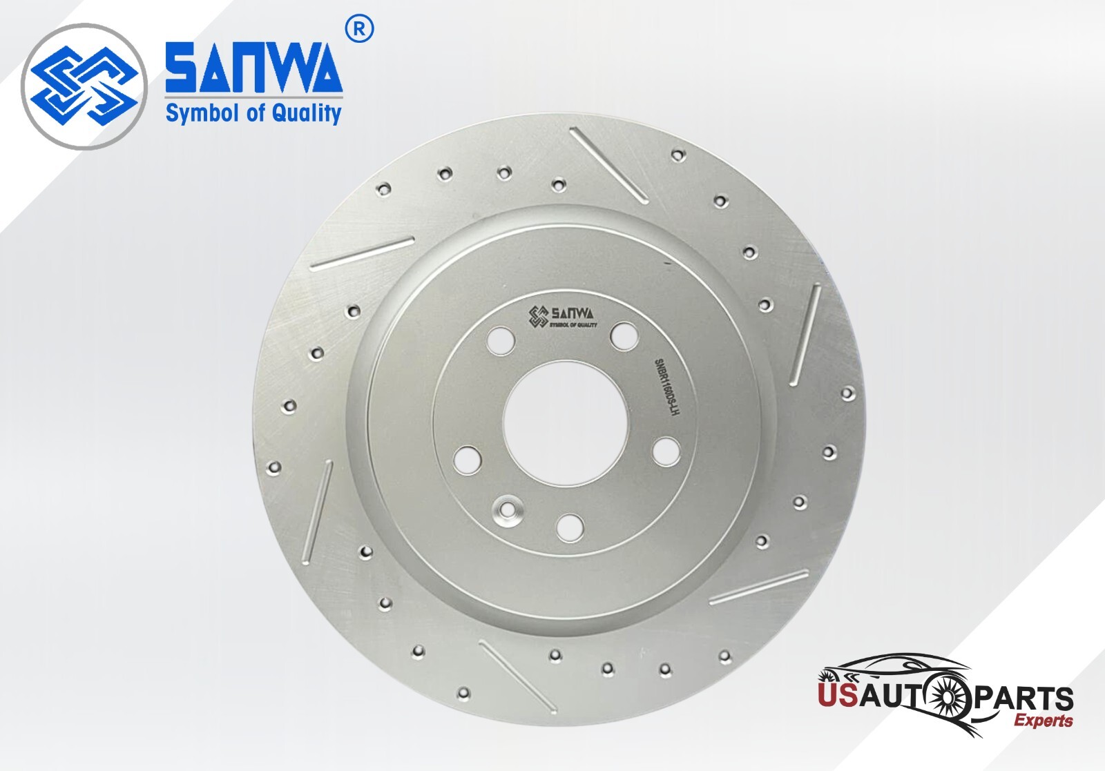 REAR LH BRAKE ROTOR VENTED & GEOMET COATED D & S 345 mm For Ford Flex 13-19 2.3L