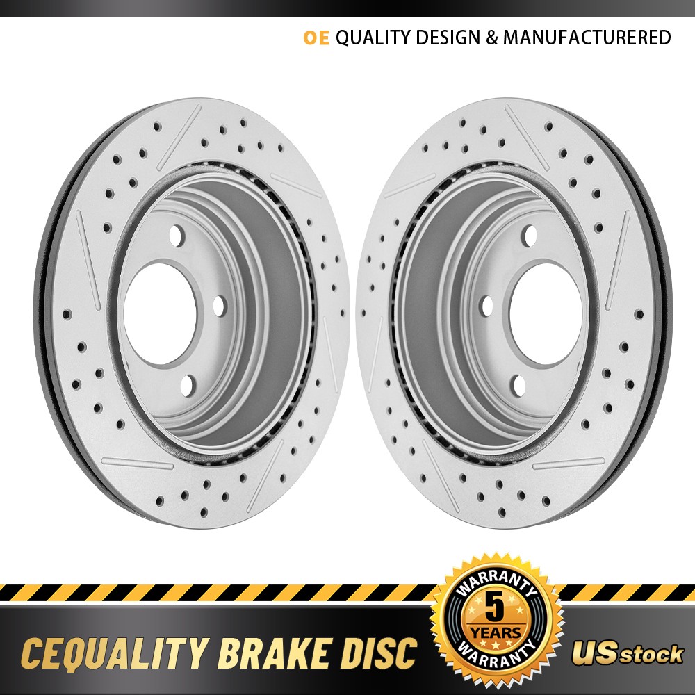 11.81″ Rear Drilled Brake Rotor for BMW 320i 328i 330i GT 430i xDrive Gran Coupe
