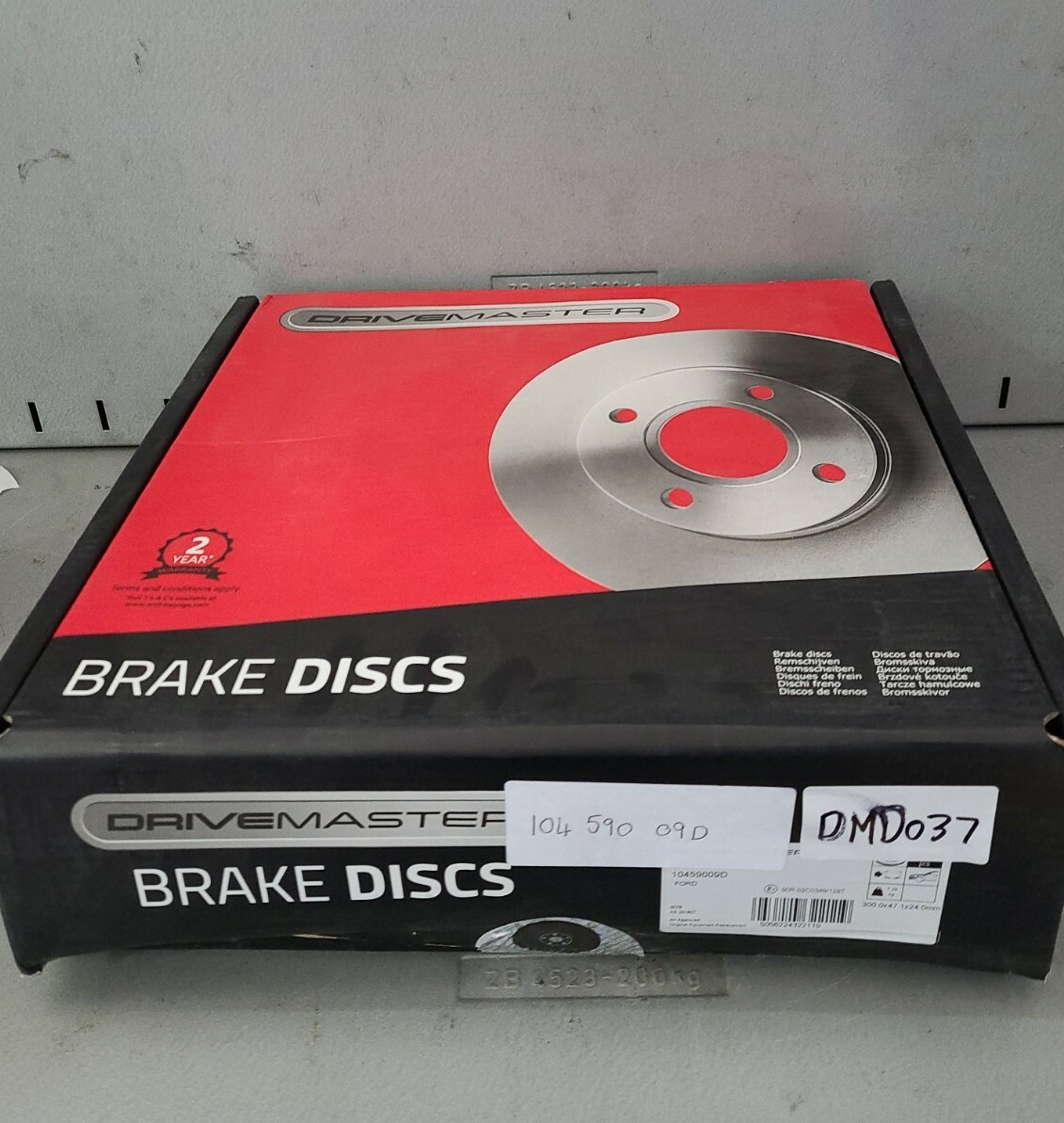 Drivemaster Brake (2)Discs DMD037 Fits Ford