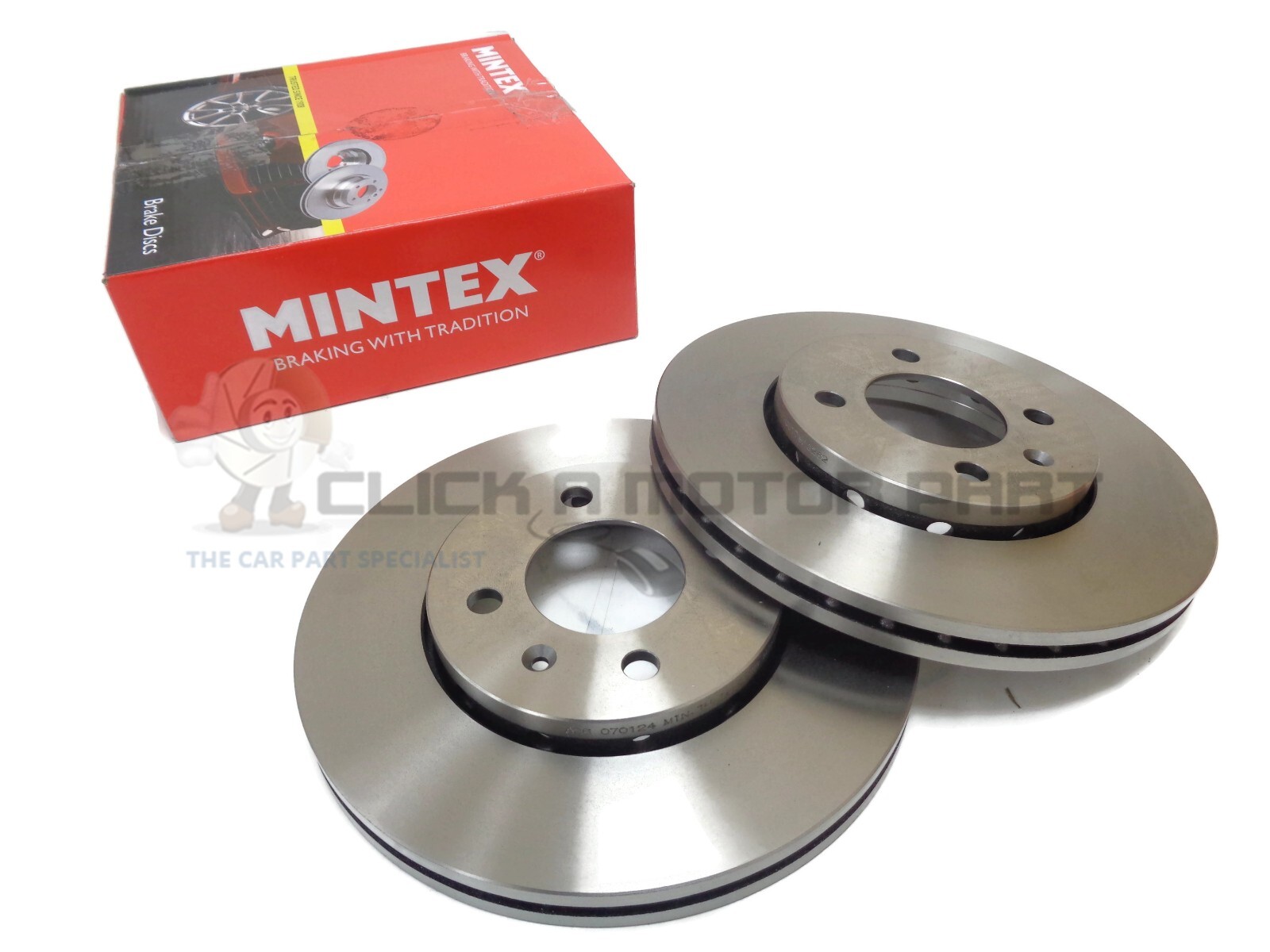 Mintex Front 2 Brake Discs Set New For Volkswagen UP! 1.0 & Electric 2012-2022