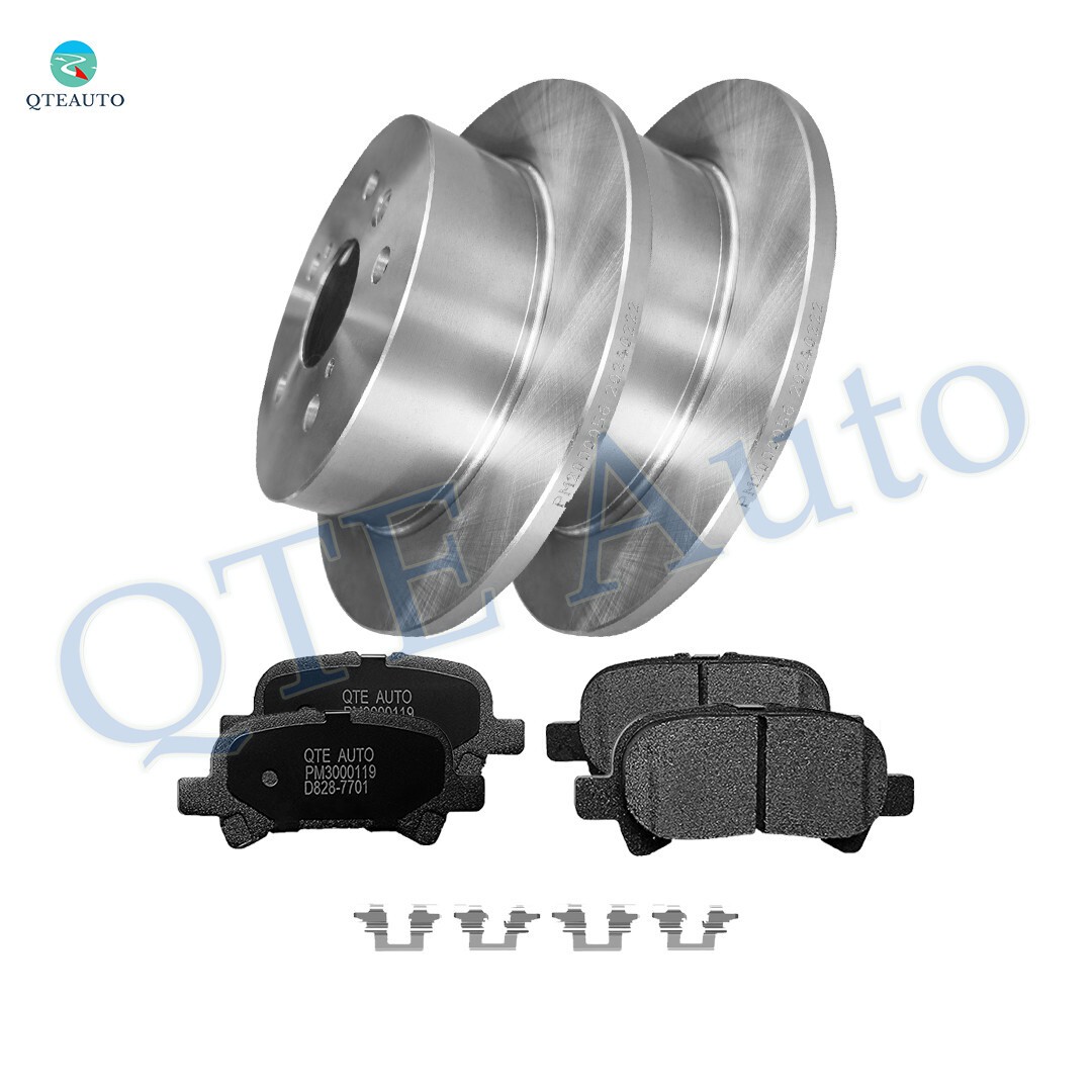 Set 6 Rear 269mm Brake Disc Rotors-Ceramic Brake Pad For 2005-2007 Toyota Avalon