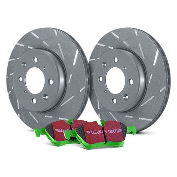 EBC S2KR2196 Stage 2 Sport Slotted Rear Brake Kit with Greenstuff Brake Pads