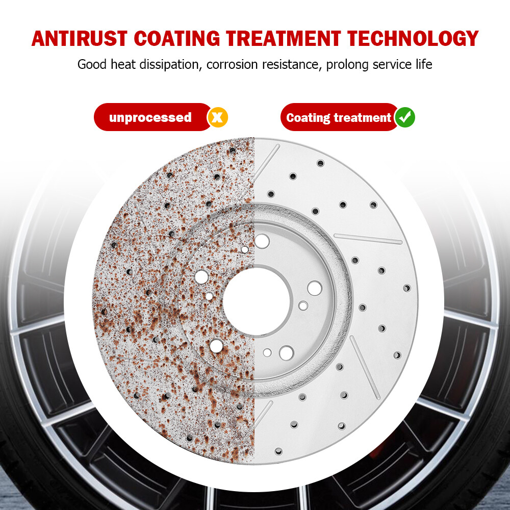 Front & Rear Rotors Brake Pads for Lexus RX330 RX350 RX400h Toyota Highlander