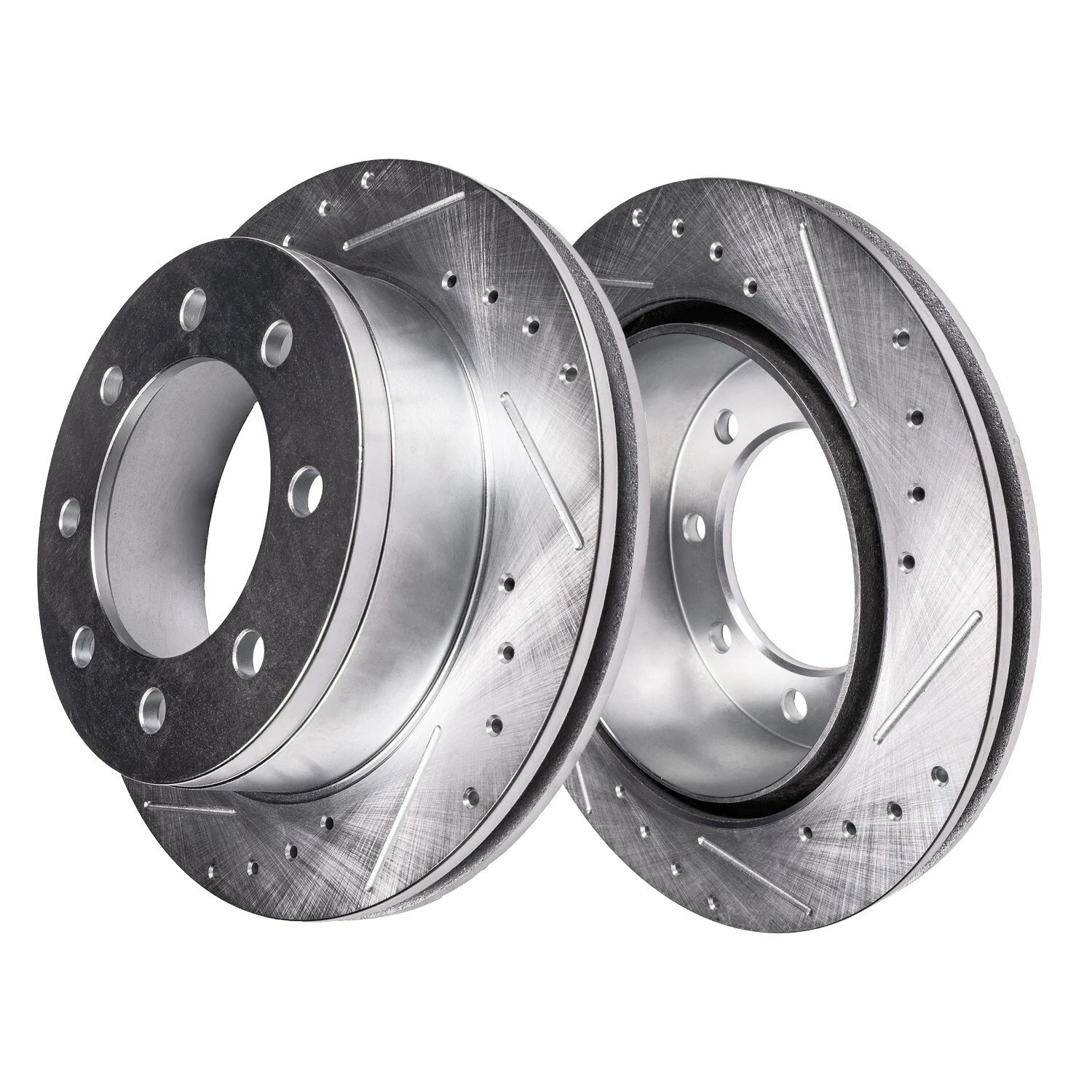 Front Drilled Rotors & Brake Pads Chevy GMC Sierra Silverado 2500 3500 HD H2