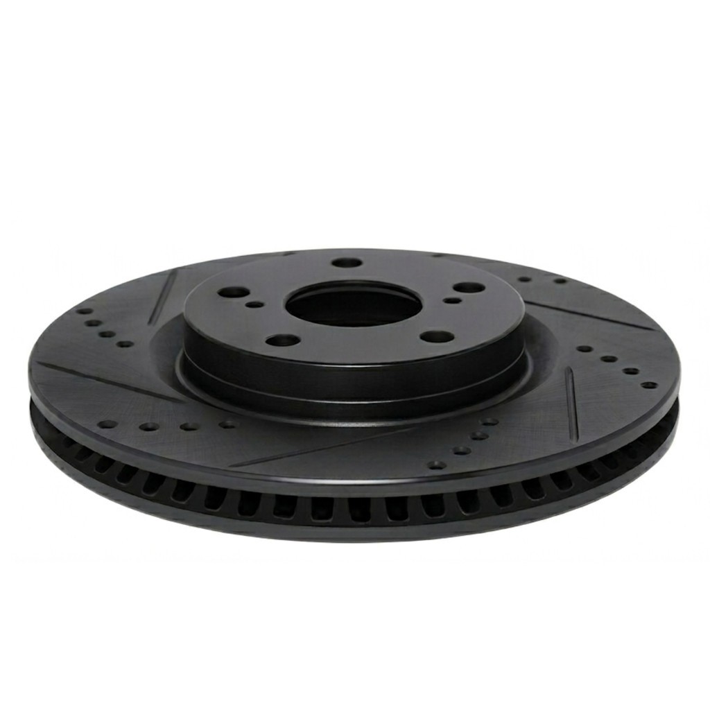 For Chevy Camaro 2021 2022 2023 2024 Rotor Set | Black | Drilled And Slotted