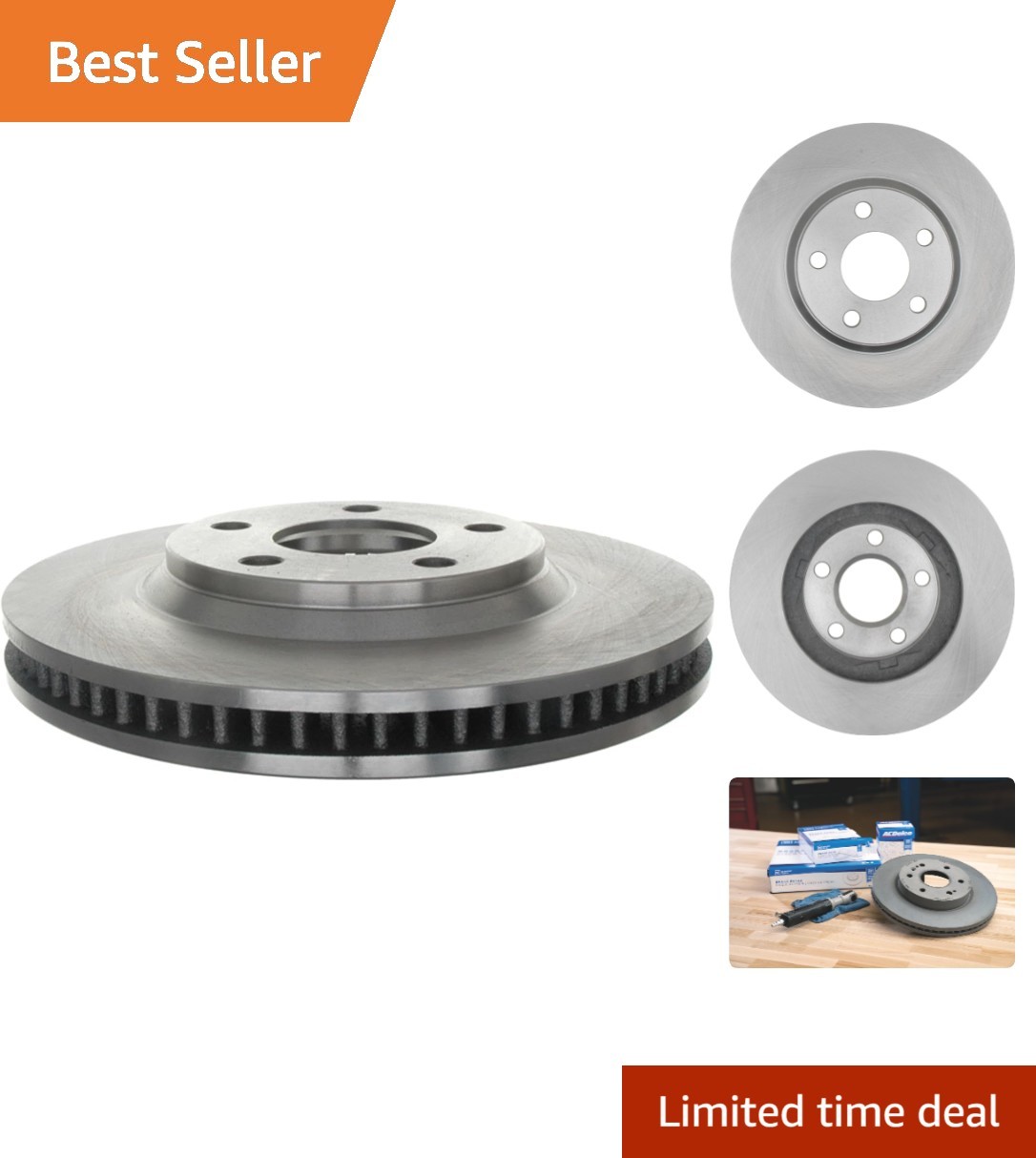 Long-lasting Silver Brake Rotor 18A813A | Vehicle-Specific for Reliable Stopping
