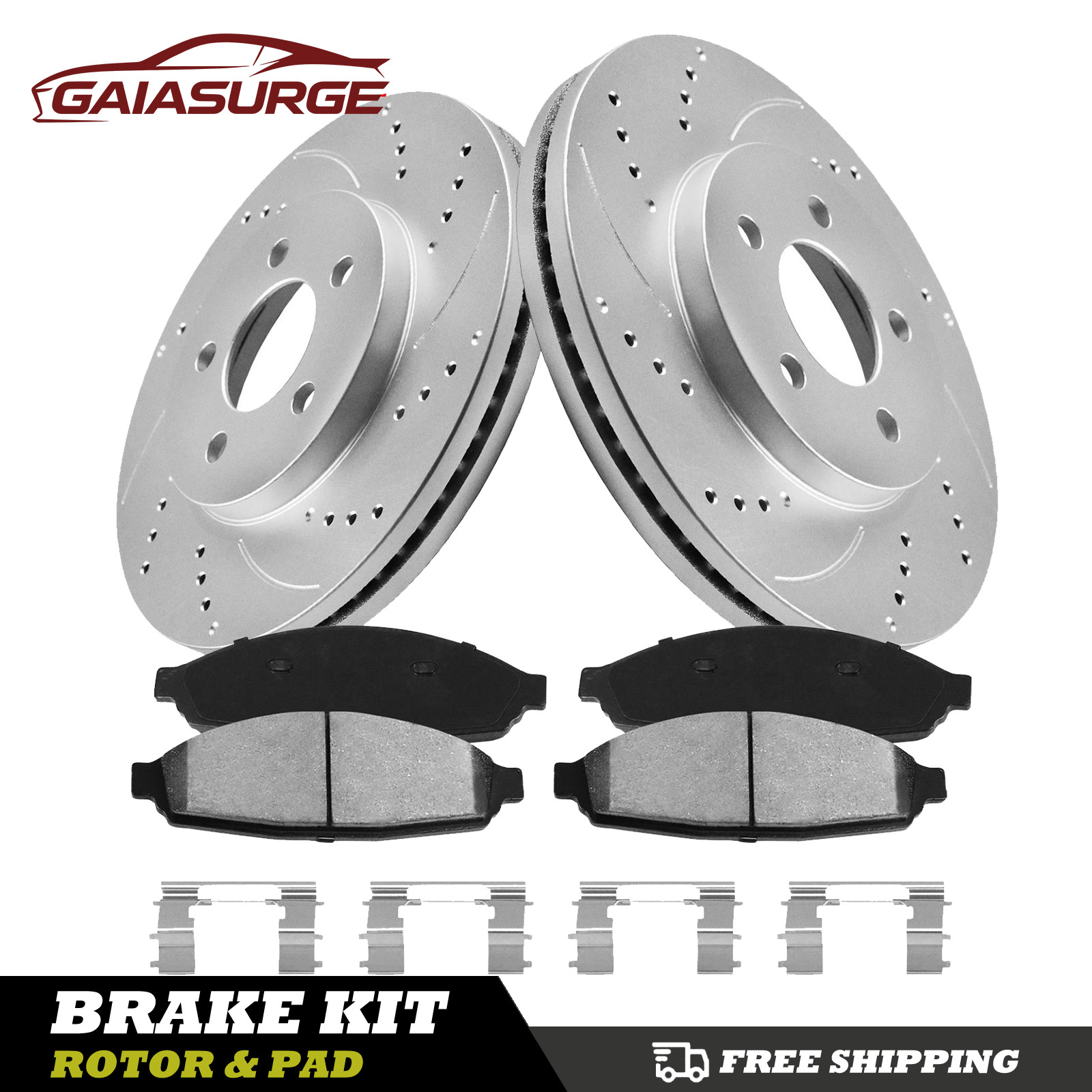 Front Drilled Brake Rotors Pads for 2002-2005 Ford Explorer Mercury Mountaineer