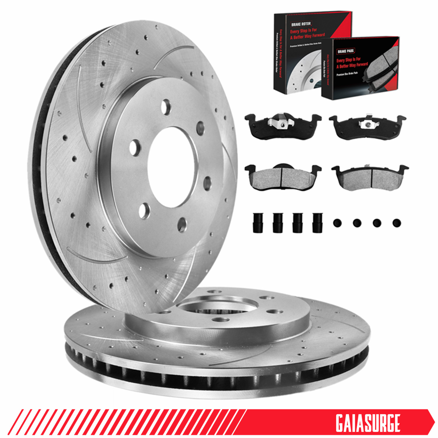 Rear Disc Brake Rotors Pad Kit for 2007 – 2017 Ford Expedition Lincoln Navigator
