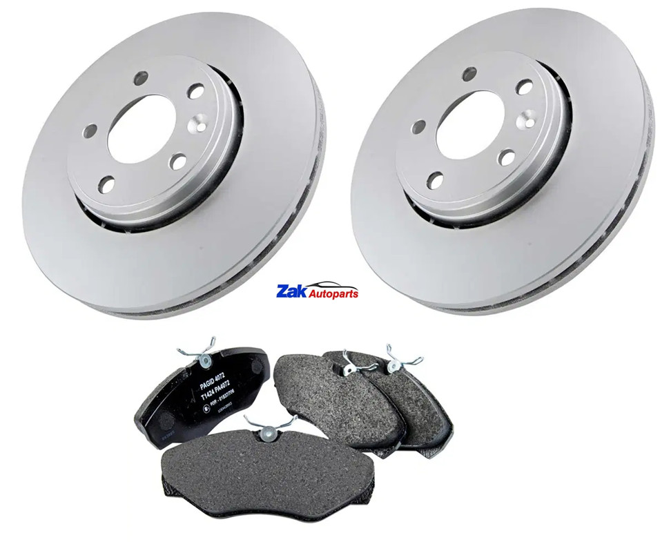 Pagid Front 2 Brake Discs And Pads For Vauxhall Vivaro Di DTi CDTi 2001-2015