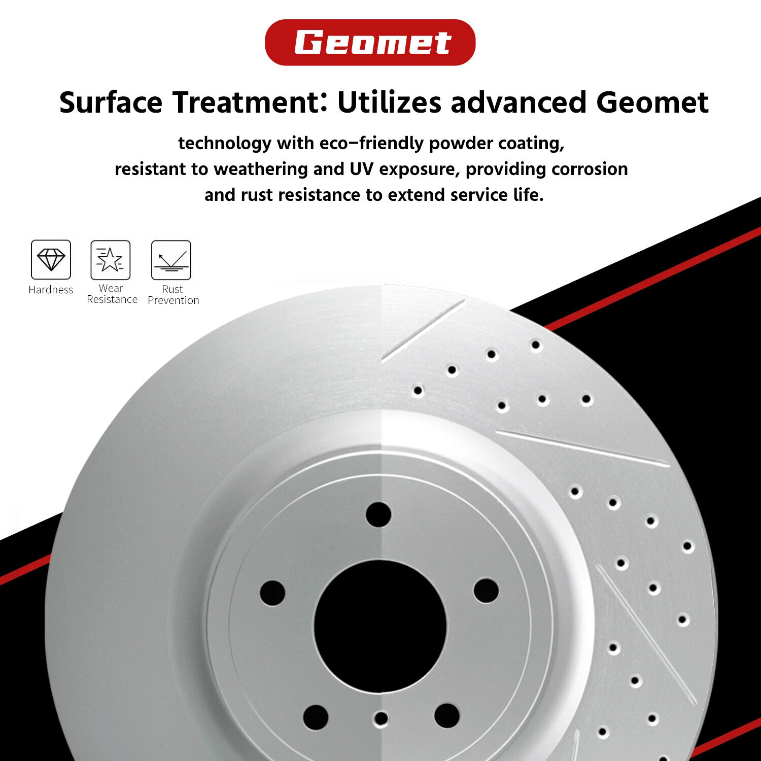 For 2011-2018 Dodge Durango Grand Cherokee Front Rear Drilled Rotors Brakes Pads