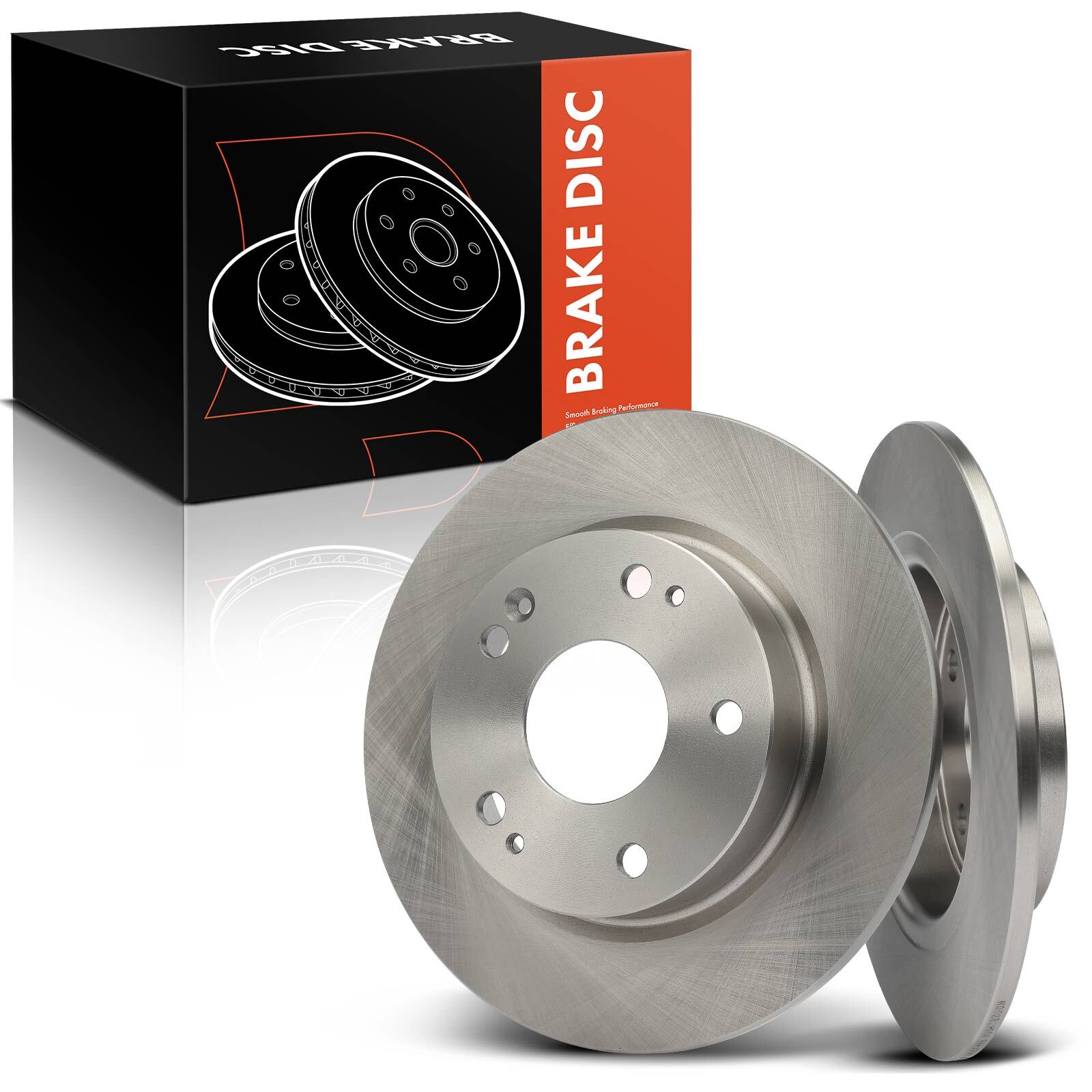2x Disc Brake Rotors for Honda Civic 16-23 Insight Rear Driver & Passenger Side