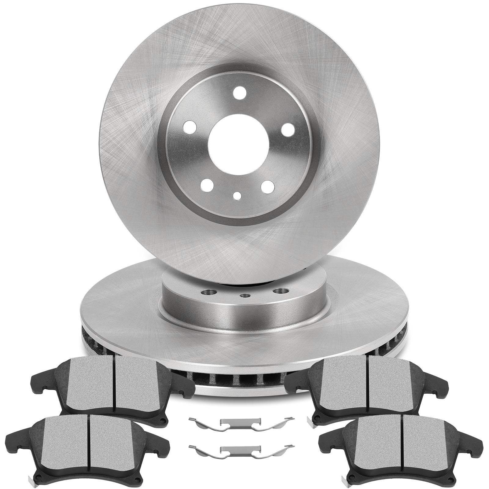 Front Brake Ceramic Pads And Rotors For 2017 – 2018 Ford Fusion Lincoln MKZ