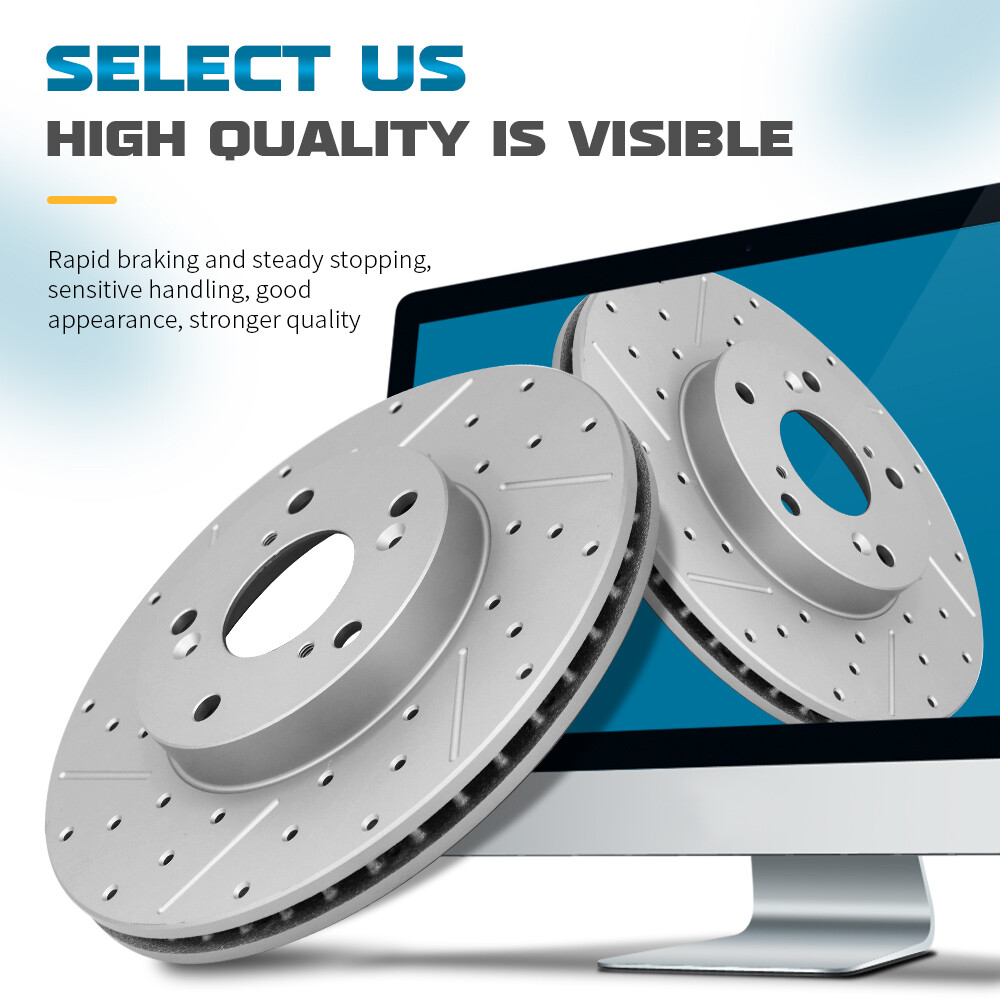 294mm Front Drilled Disc Brake Rotors for Jeep Compass Caliber Outlander Lancer