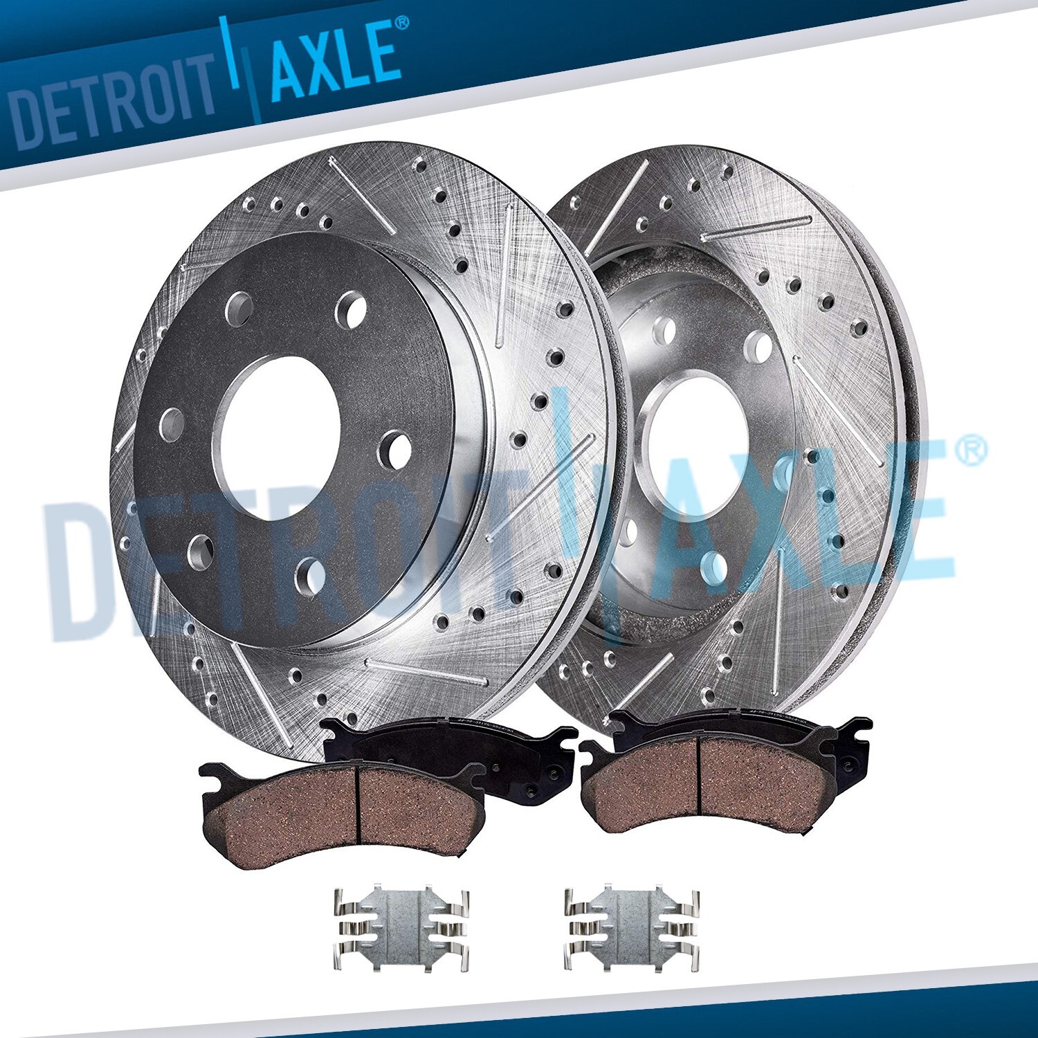Front Drilled Brake Rotors Brake Pads for 2015 – 2020 Chevy Colorado GMC Canyon