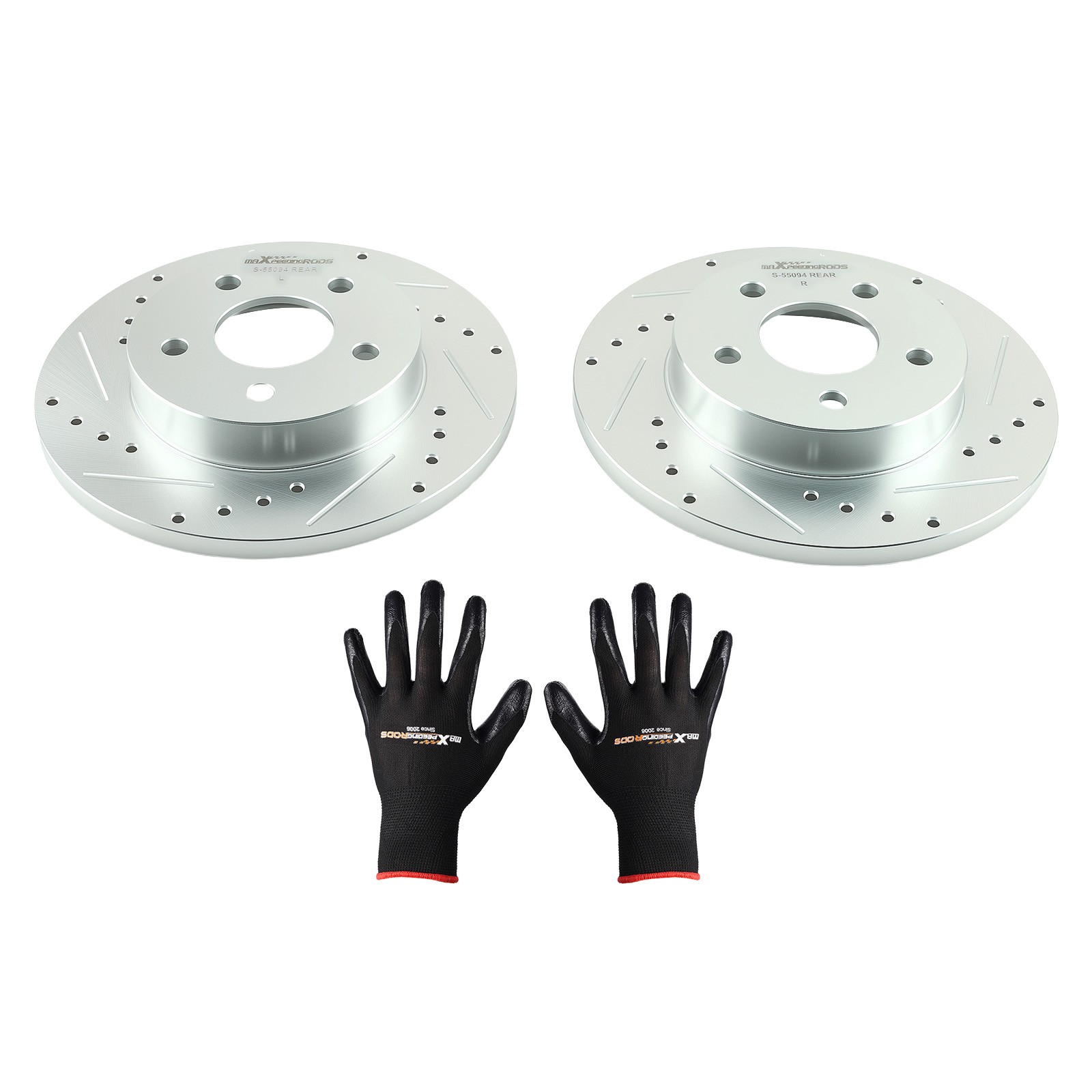 270mm Rear Drilled & Slotted Brake Disc For Saturn Aura 2007-2009/Ion 2004-2007