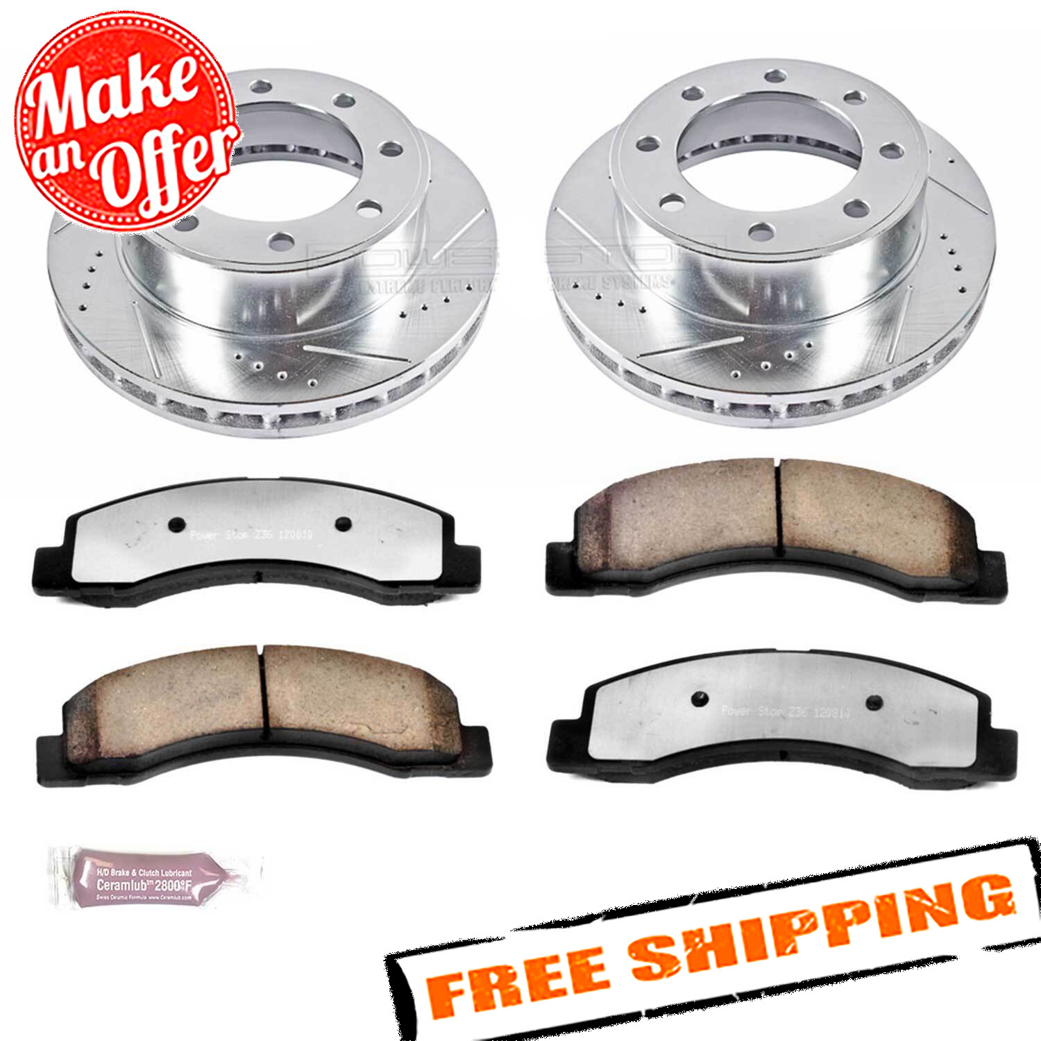 Power Stop K1905-36 Z36 Truck & Tow Brake Upgrade Kit