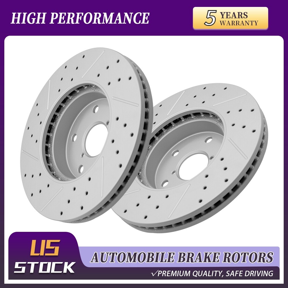 293.5mm Front Brake Rotors Set For 2015 2016 2017 2018 2019 Subaru Legacy 2.5l