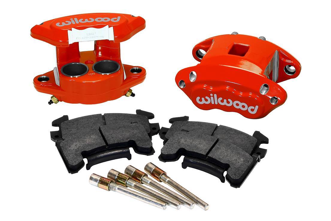 Wilwood Front Red D154 2 Piston Brake Calipers 1.62″ Bore for 1.04″ Thick Rotor