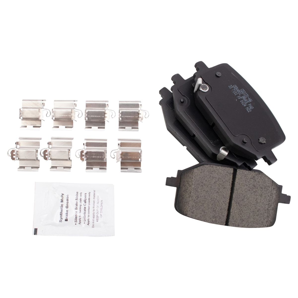 TRQ Performance Brake Pad & Rotor Kit Slotted X Drilled Ceramic Premium For Ford