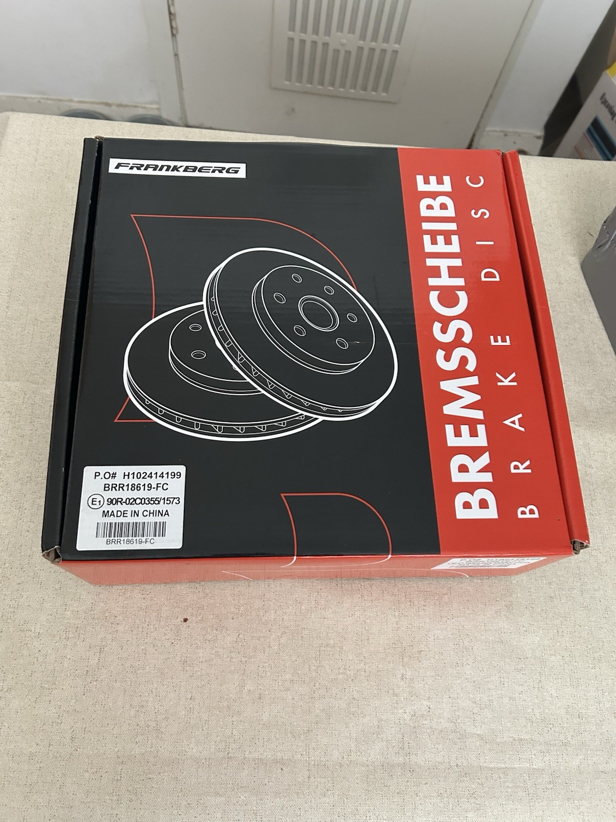 Frankberg Rear Solid Brake Disc Set H102414199 – BRR18619-FC / OD 282mm / 10mm