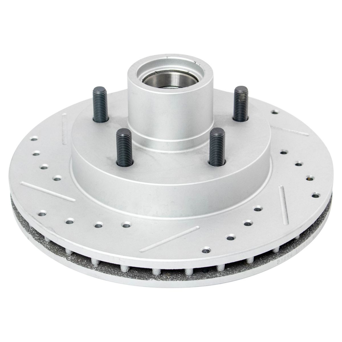 TRQ Front Performance Drilled Slotted Brake Rotor & Ceramic Pad Set for S10