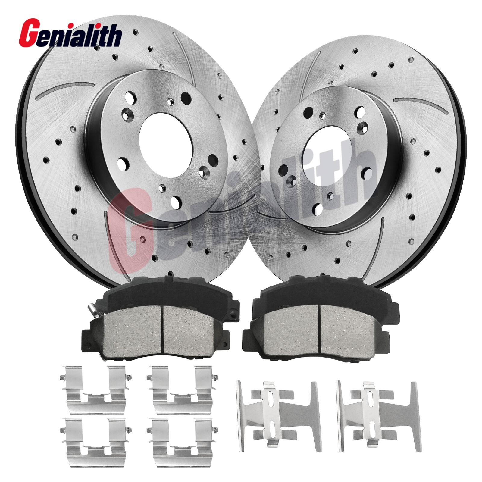 Front Brake Rotors + Ceramic Brake Pads for 1998-2001 2002 Honda Accord V6 3.0L