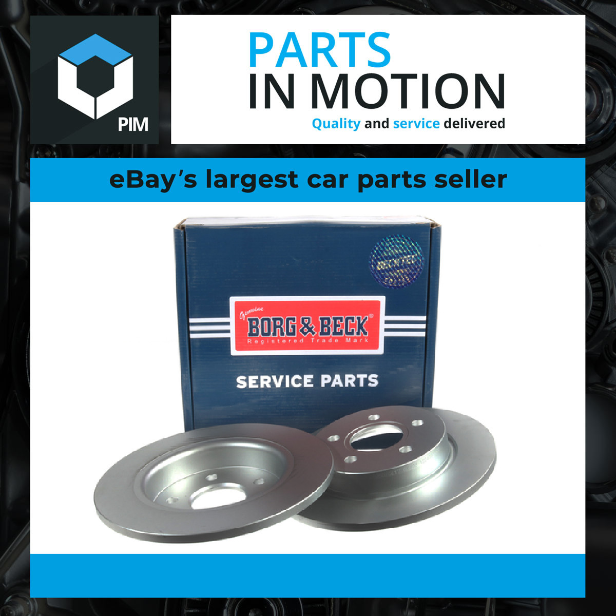 2x Brake Discs Pair Solid Rear 270mm BBD5241 Borg & Beck Set 1704765 1934070 New