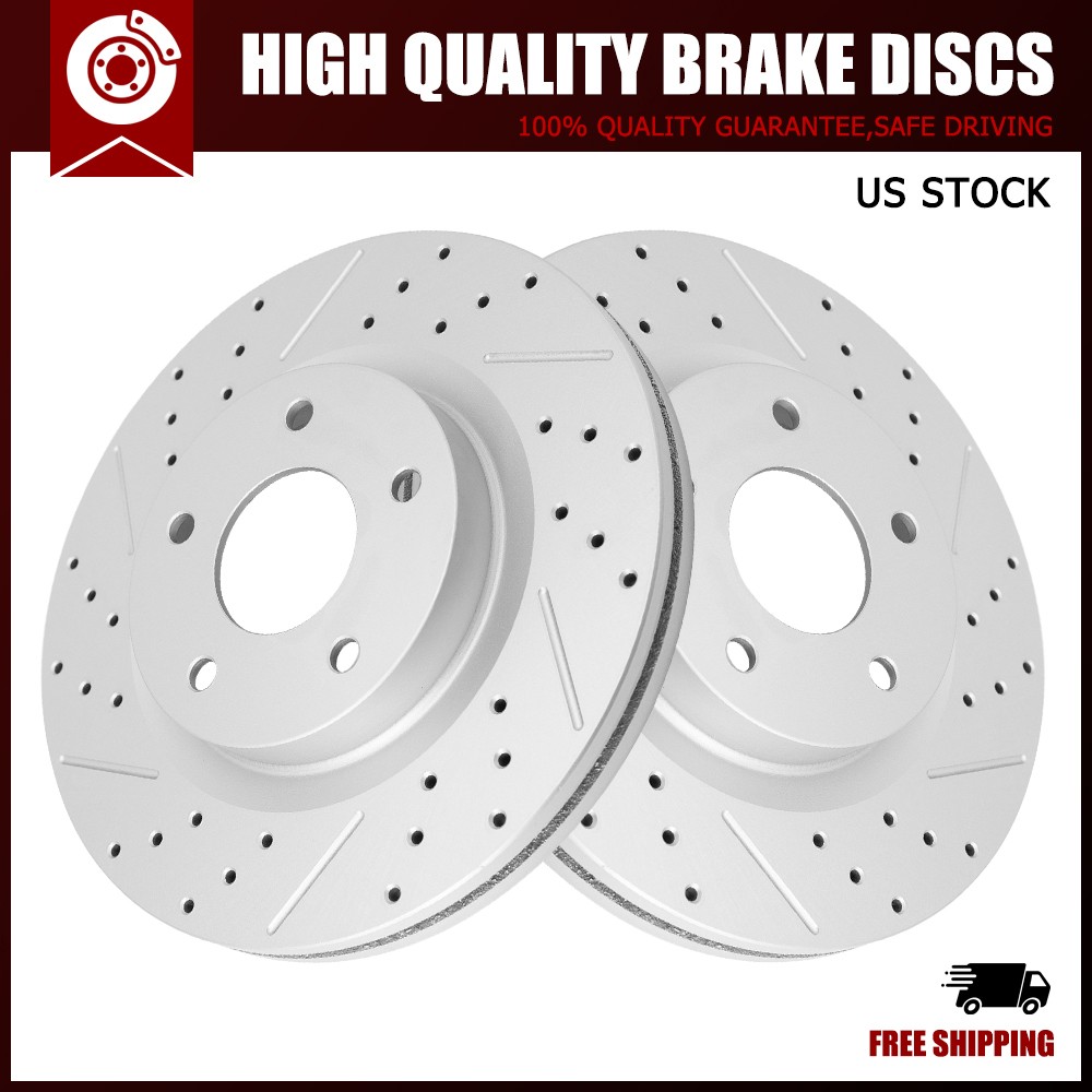 Front Drilled Brake Disc Rotors for 2007 2008 2009 2010 2011-2023 Nissan Altima