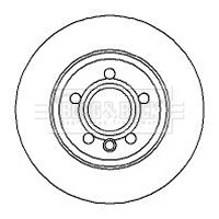2x Brake Discs Pair Solid fits VW CARAVELLE Mk4 2.4D Rear 96 to 03 294mm Set B&B