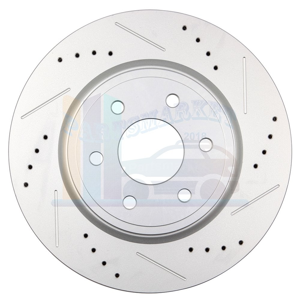 Front Disc Brake Rotors 2pcs For Suzuki Equator 2009 2010 2011-2012 4.0L Drilled