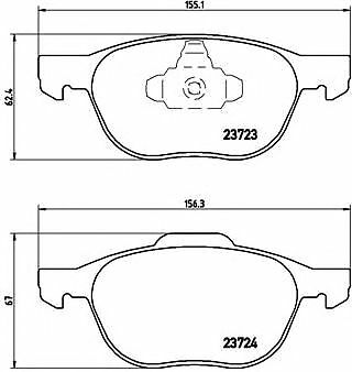 BREMBO XTRA Drilled Front BRAKE DISCS + BRAKE PADS for VOLVO C30 1.6 2006-2012