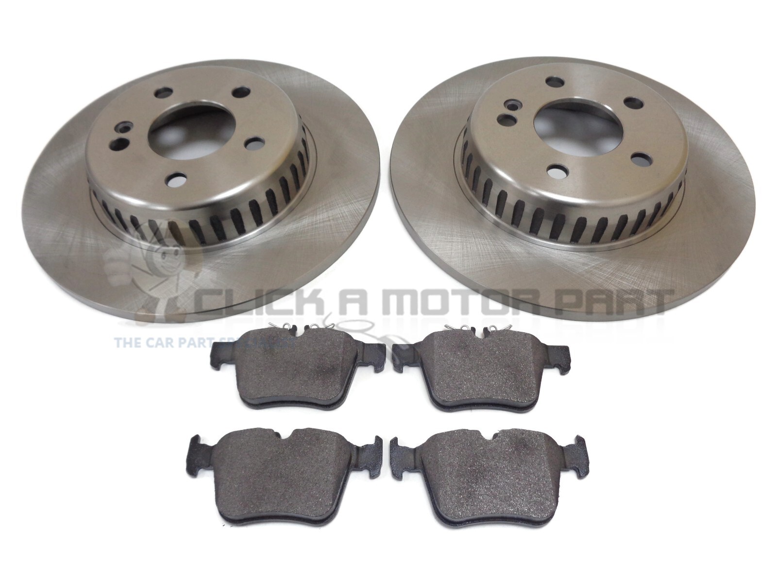 Rear 2 Brake Discs And Pads Mercedes C-Class C180 C200 (C205 W205) Read Listing