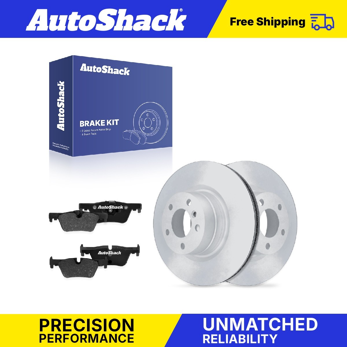 Rear Brake Rotors Premium Ceramic Pads for BMW, 328i 2012-2015, RWD L4 2.0L