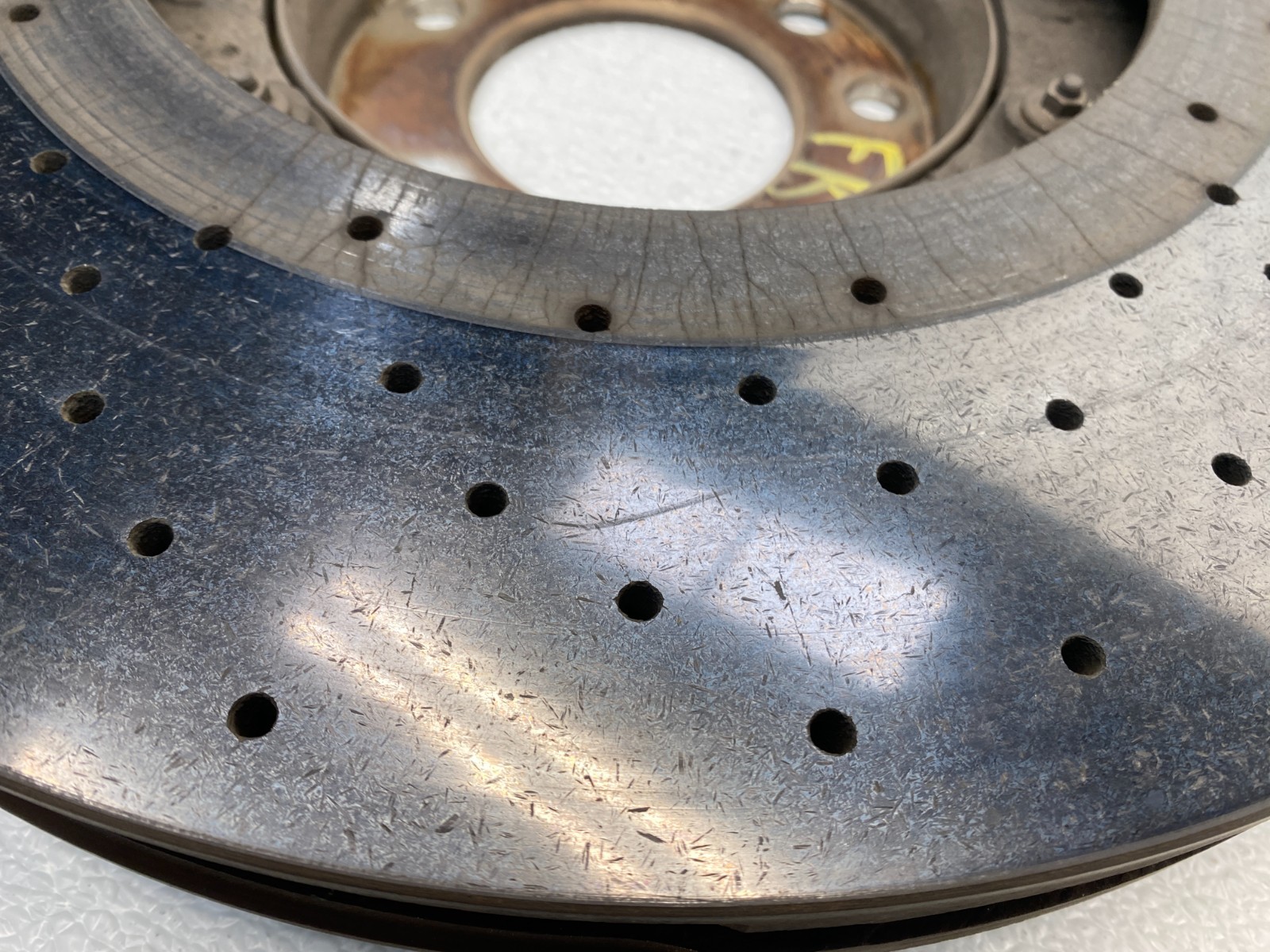 13 14 PORSCHE CAYENNE GTS FRONT RIGHT CARBON CERAMIC BRAKE ROTOR OEM C0.08