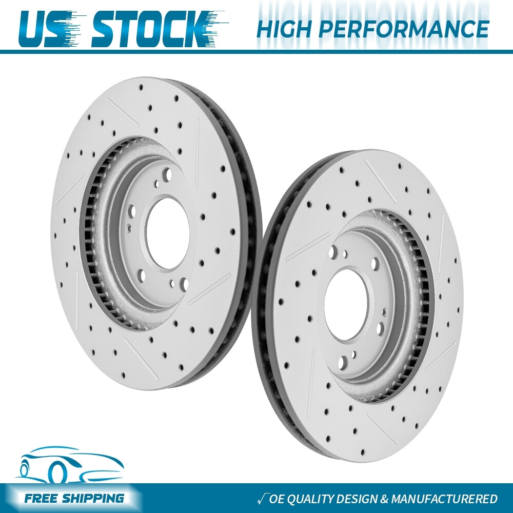 294mm Front Drilled Disc Brake Rotors for Jeep Compass Caliber Outlander Lancer