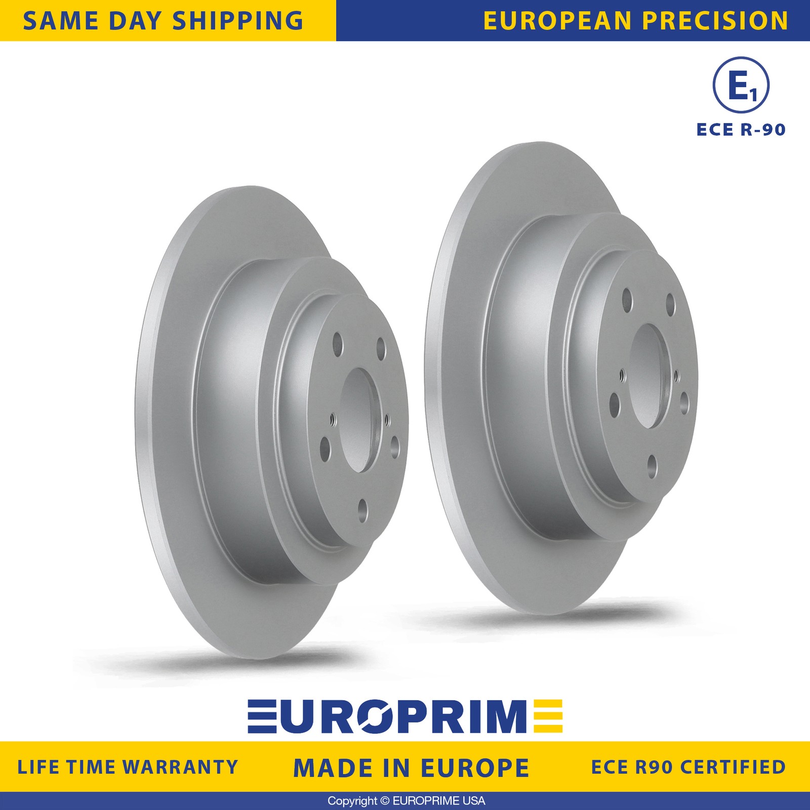 10.46 in Rear Brake Rotors Set for 05-06 Saab 9-2X 98-08 Subaru Forester Impreza