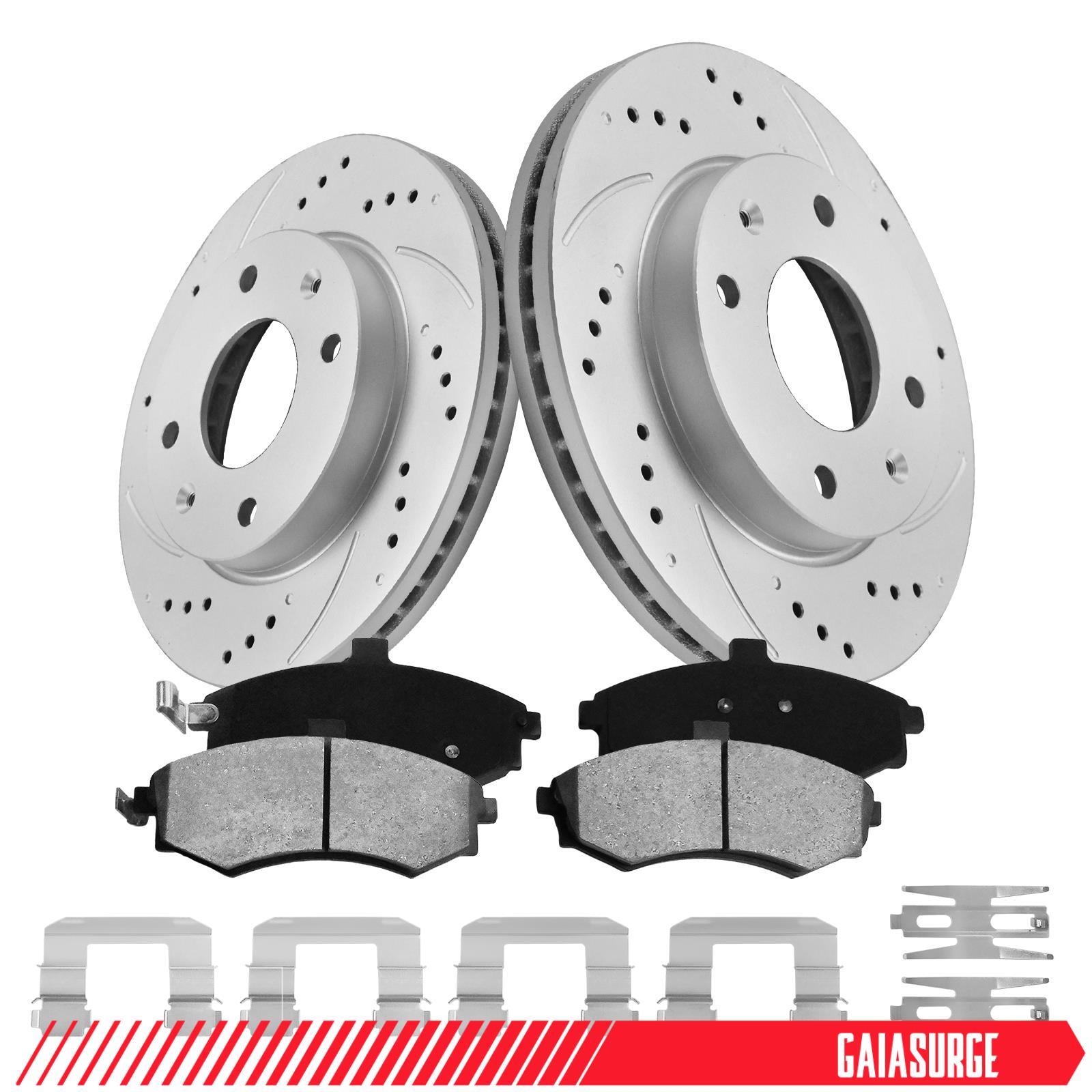 257mm Front Disc Brake Rotors & Ceramic Pads for Hyundai Elantra 2002-2005 2.0L