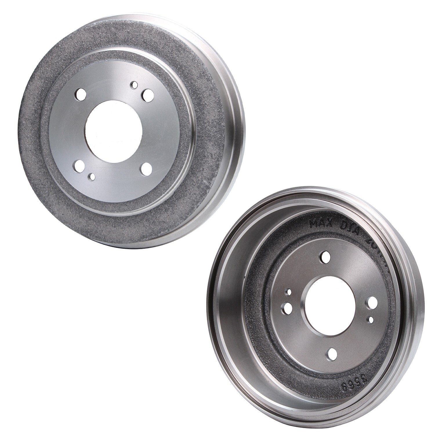 REAR Solid Brake Drums + Ceramic Shoes for Honda Civic Accord