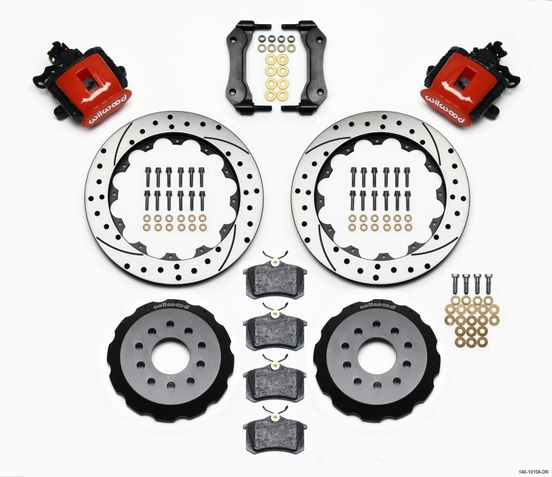 Wilwood Combination Parking Brake Rear Kit 12.88in Drilled for Ford Mustang