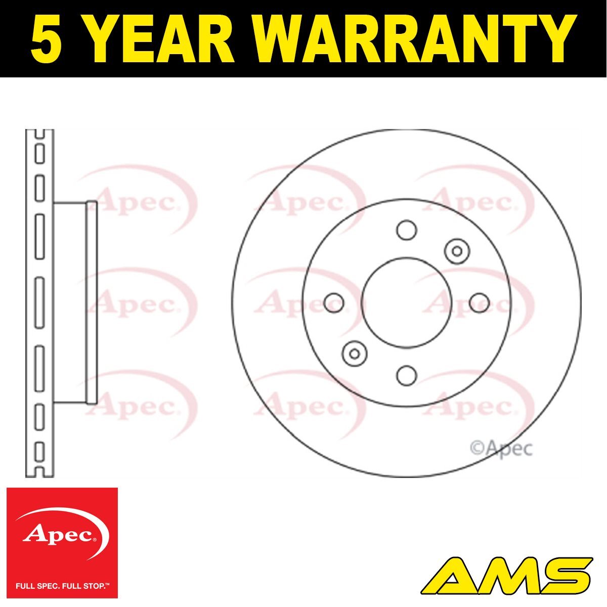 Fits Kia Picanto Hyundai i10 1.0 1.2 Brake Disc Front Apec 5171207500