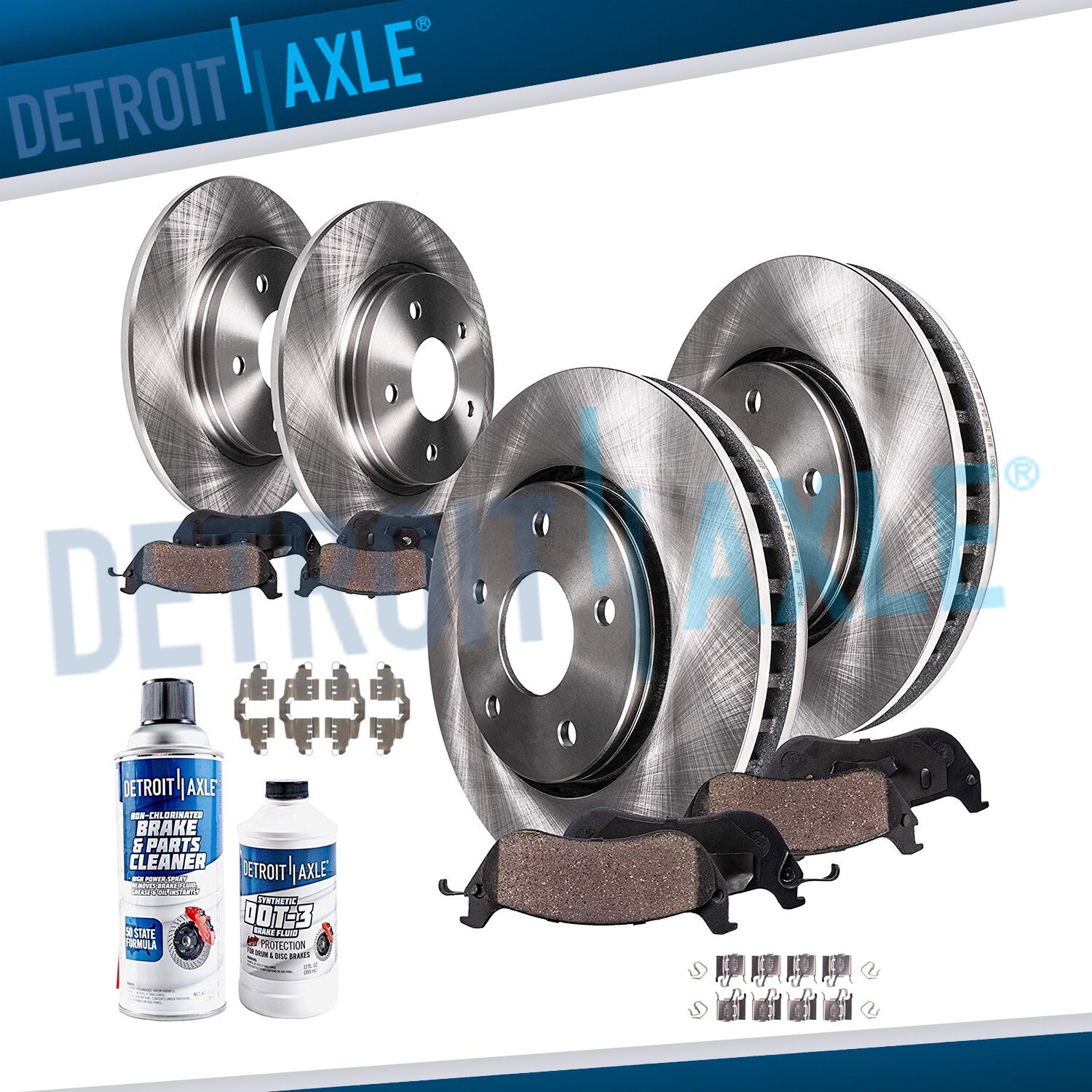 Front Rear Disc Rotors Ceramic Brake Pads for 2008 2009 2010 2011-2015 Scion xB