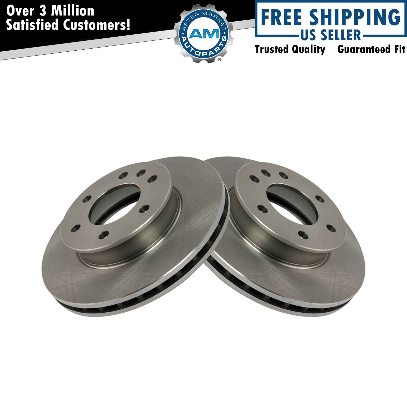 Vented Front Disc Brake Rotor Pair Left LH & Right RH for Sprinter Van