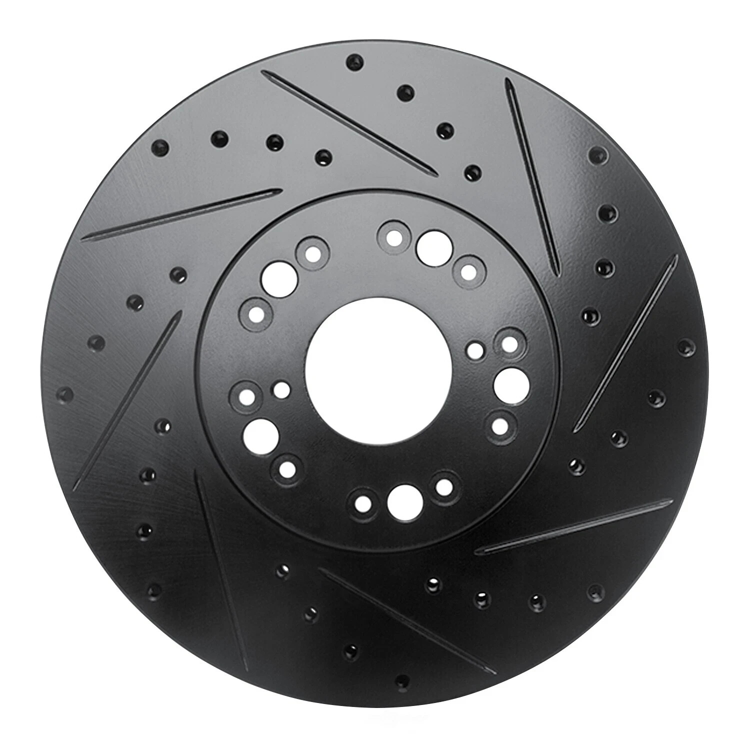 NEW DFC Disc Brake Rotor 633-75005R Drilled & Slotted Black Right Rear Free Ship