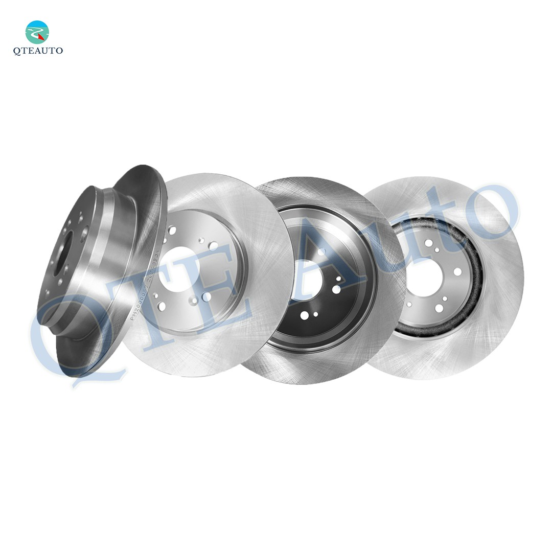 Set of 4 Front 296mm-Rear 305mm Brake Disc Rotors For 2007-2009 Acura RDX Base