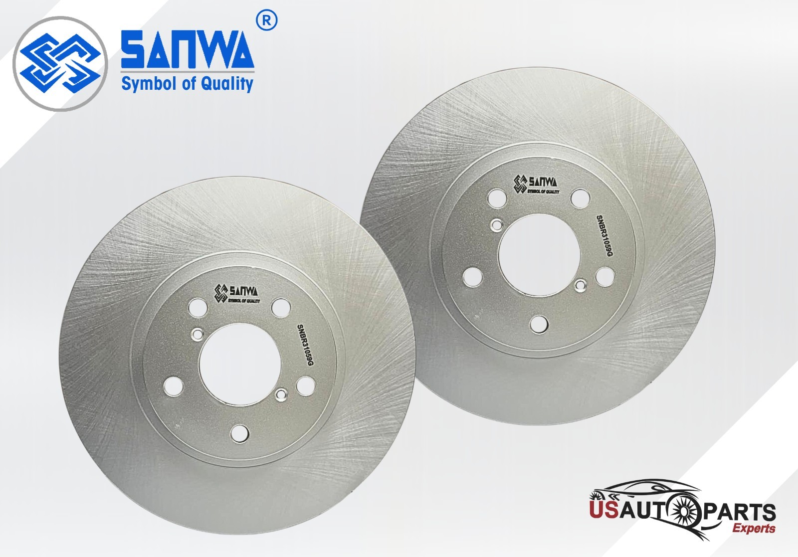 PAIR OF FRONT BRAKE ROTOR VENTED & GEOMET COATED 277mm FOR SUBARU BRZ 91-16 2.0L