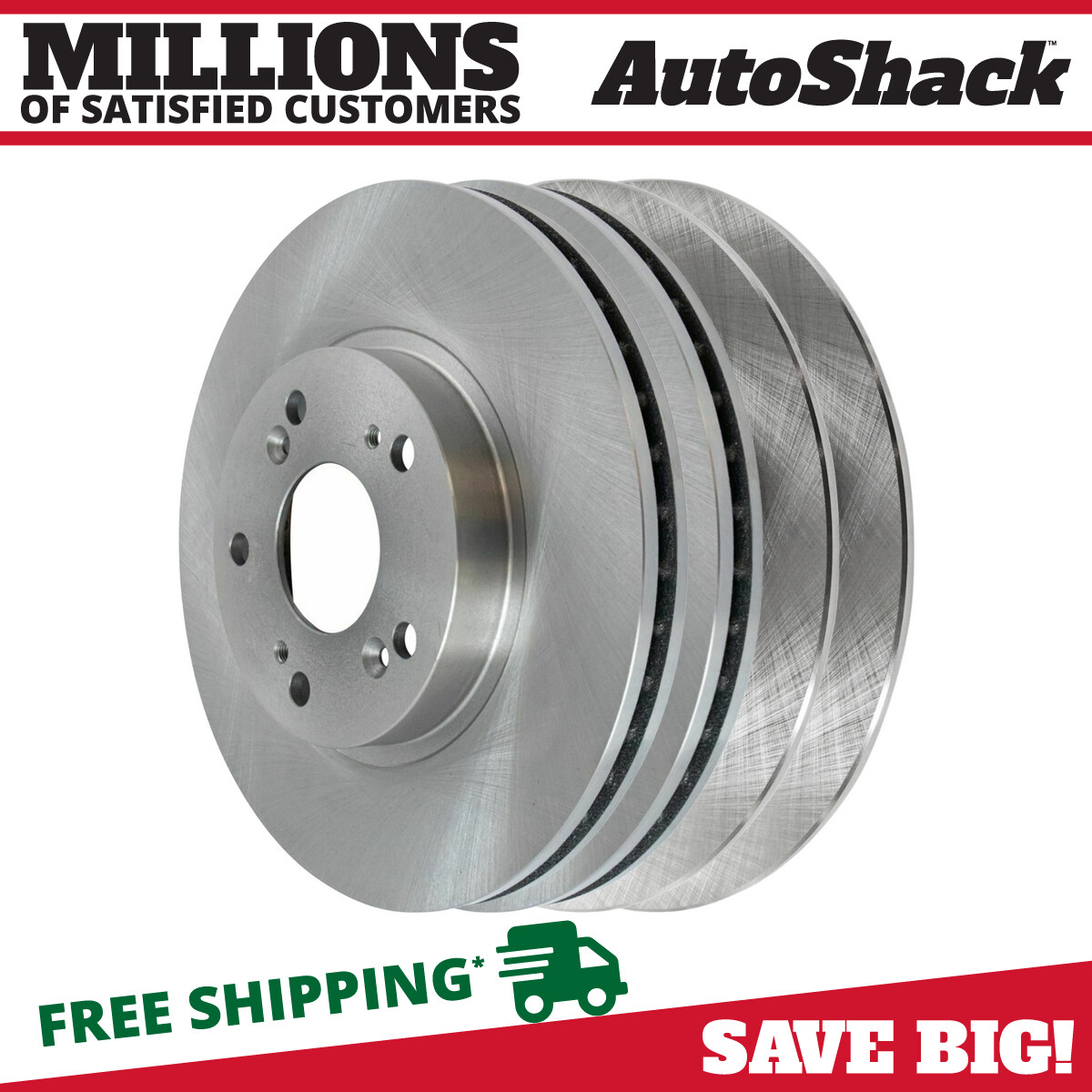 Front & Rear Brake Rotors Set of 4 for 2002 2003 2004 Honda CR-V 2.4L
