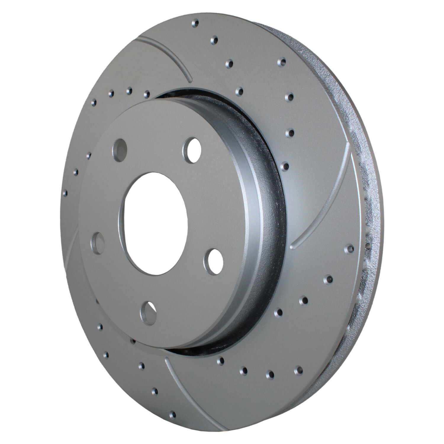 Bison Performance Pair Set Front Coat Drilled 302mm Brake Rotors for Wrangler JK