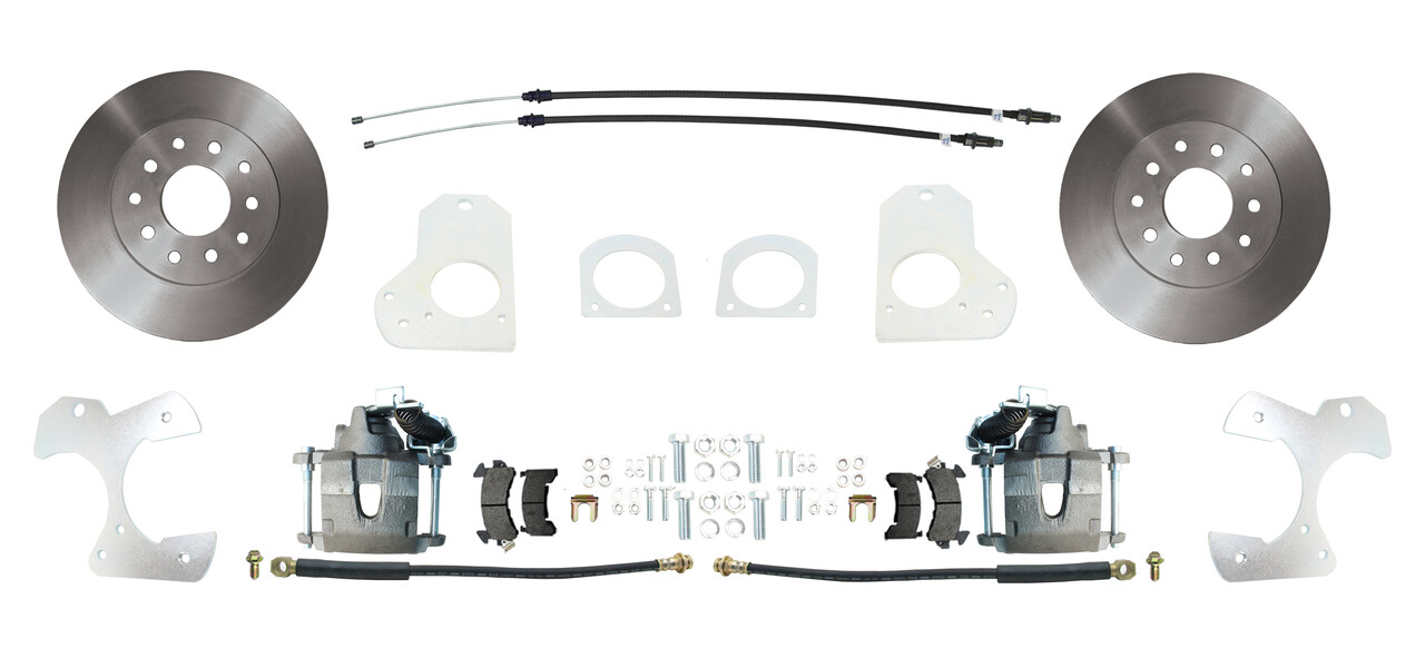 1982-92 Chevy S-10 / Camaro Std Rotor Rear Disc Brake Conversion Kit, W/ E-Brake